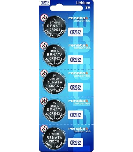 Lot De 5 Piles Bouton Renata CR2032 - Lithium 3V, 225 MAh - Faible Autodécharge, Sans Substances Toxiques