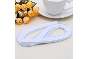 LDA Holen Sie Sich frische 120 Streifen Quilling Papier 5 Mm Breite Volltonfarbe Origami Papier DIY Hand Handwerk Monochrome Papierstreifen 5 Mm Weiß