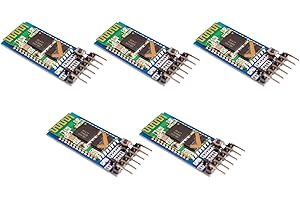 TECNOIOT 5pcs HC-05 Integrated Bluetooth Module Wireless Serial Port Module HC05