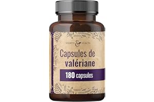 CDF SPORTS & HEALTH SOLUTIONS Valériane à haute dose - 180 gélules - 600mg de valériane à haute dose par gélule - Comprimés de valériane