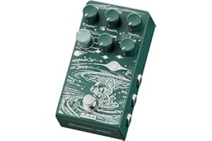 Klowra Sprout Modulation Gitarrenpedal für E-Gitarre mit CTRL-Eingang – Digitales Pedal mit 9 Effekten: Rotary, Chorus, Flanger, Analog Dry-Through, True Bypass, Tap Tempo & Presets (Green Sprout)