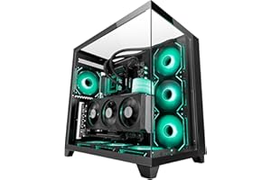Mars Gaming Mc-3c Caja ATX Vista 3D Triple Cristal Templado Diseño Doble Cámara Lateral Negro
