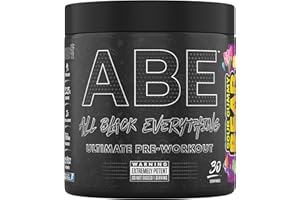 ‎APPLIED NUTRITION Applied Nutrition ABE All Black Everything Pre Workout Pulver - Energie, Körperliche Leistungsfähigkeit mit Citrullin, Kreatin, Beta Alanin, Koffein (315g - 30 Portionen) (Sour Gummy Bear)