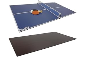 VIAVITO Flipit 6ft Table Tennis Top, Indoor Games Table, Table Tennis Set Inc. Bats, Balls, Net & Posts, for Families Adults and Kids, Reversible Ping Pong Folding Top
