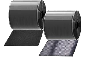 TEUVO 11 CM Largo e 2 M Lungo Feltro Adesivo, Nastro Magnetico Autoadesivo per Impieghi Gravosi per Applicazioni di Fissaggio, Montaggio e Giunzione a Casa e Posto di Lavoro