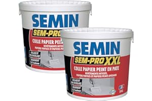 Colle Papiers Peints en Pâte Semin Sem-Pro XXL, Prêt à l'Emploi, Seau de 5 kg (Lot de 2)