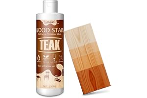 VIVIDYE Mordente per Legno (Teak), 250ml Colorante per Legno a Base D'acqua per Mobili da Interno ed Esterno, Armadi, Porte e Altro - Asciugatura Rapida, Inodore e non Tossica, Facile da Applicare