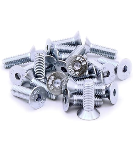 Viti A Testa Piatta M5x5mm In Acciaio Inox - Set Da 20 Con Chiave A Brugola 2.5mm, ISO 4026 - Foto 9