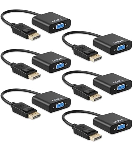 Vention DisplayPort To VGA Cable DP To VGA Male To Male Gold Plated Cord Compatible For Computers Displays Monitors I.285713283