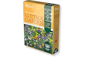 MR FOTHERGILLS Mr Fothergill’s Seeds RHS Seed Mix Shaker Box, Cottage Garden, Wild Flowers Seeds, 10 Varieties, Covers 20 sq. Meter, Grows up to 120 cm