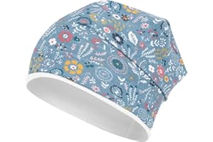 Smarilla Mädchen Mütze Übergangsmütze Beanie Blumen Frühling Herbst Baumwolle