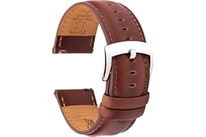 CORROPELLE Leder Uhrenarmbänder Schnellverschluss 18mm 19mm 20mm 21mm 22mm, Vintage Eleganten Hochwertige Ersatz Leder Armband für Damen und Herren, Uhr und Smartwatch