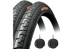 ECOVELO 2 COPERTONI NERI 26 X 1.75 (44-559) + CAMERE D'ARIA PNEUMATICI STRADALI PER MTB MOUNTAIN BIKE BICICLETTA SLICK