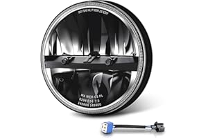 CO LIGHT 7 Inch LED Headlights for Motorcycle - DOT Certified H6024 led Headlight Adjustable Hi/Lo Beam Patterns for Electra Glide Street Glide Fat Boy Road King Heritage Softail Switchback Headlamp