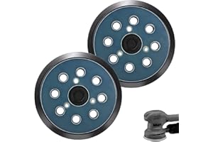 NIYATA 2 pezzi di ricambio per smerigliatrice orbitale Makita a 8 fori, con velcro, 125 mm, per Makita BO5031, M9204, BO5021, BO5041743081-8 per DeWalt 151281-08 DW4388