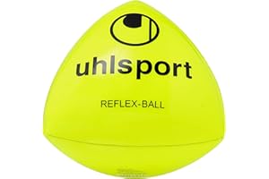 uhlsport Reflex Ball balón de fútbol, Jóvenes y Adultos, Amarillo Fluo/Negro, Einheitgröße