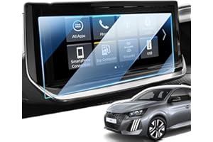 LANGBEAN Film de Protection d'écran pour Nouvelle Peugeot 208 2008 2023 2024 2025, 10" Navigateur Protecteur Ecran pour Restyling E-208 E-2008, 9H Protecteur Écran en Verre Trempé Anti-Trace de Doigt