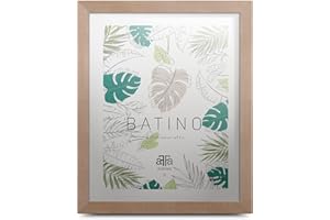 aFFa frames, Batino, Cadre photo en bois, Light, Rectangle, avec façade en verre acrylique, dos HDF, Natural, 40x60 cm