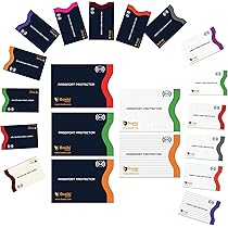 fouraces 3x RFID-blokker beschermhoes - verschillende kleuren - beveiliging tegen gegevensdiefstal - NFC-hoes - kaarthoes voor creditcards en EC-kaarten, EC-kaarthoes voor bankkaarten