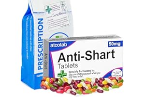 ATCOTAB Anti Shart Fart Joke Prescription Pill Box With Jelly Beans Funny Gift for Birthdays OAP Over the Hill Get Well Soon 40th 50th 60th 70th Celebrations Men and Woman