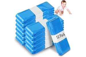 CIOXSOIO 12 Pièces Recharge Poubelle a Couche, Sac Poubelle Couche Grande Capacité l'environnement, Excellente Résistance Anti-odeur Compatible avec Tous les Types de Recharges