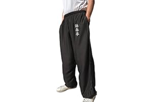 TAO MARTIAL Kung Fu Hose Wing Chun Tai Chi Stil mit Taschen Lose Hose Rayon V3