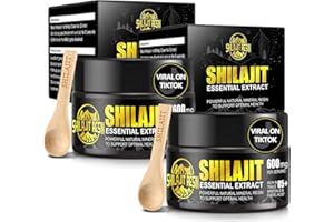 TAMRAN Shilajit Original Pure Himalaya Bio - Hochkonzentriertes Shilajit Harz, mit Über 85 Spurenelementen und Fulvosäure, für Männer und Frauen (2 Stück)