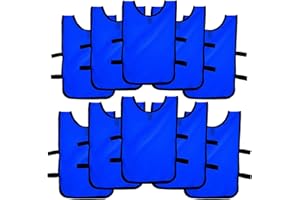 Ronex Sports Pack de Petos de Entrenamiento 10 Unidades para niños, jóvenes y Adultos (Petos Deportivos, Petos de Futbol