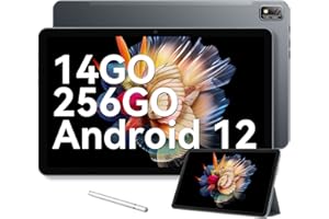 Blackview TAB 16 Gaming Tablette Tactile Android 12, 11 Pouces 4G LTE+5G WiFi,14Go+256Go/TF 1To/7680mAh/13+8MP/Octa-Core/Face ID/TÜV/GMS/PC Mode/GPS/Avec Stylet capacitif