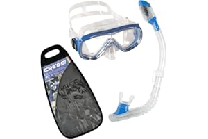 Cressi Dry Jr Combo, Set Maschera Sub Ondina e Snorkel Minidry Unisex Bambini