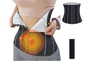COANSEN Sauna Taillentrainer Damen Herren,Schwitzgürtel zum Abnehmen,Waist Trainer Unterbauchfett,Fitness Gürtel Verstellbarer