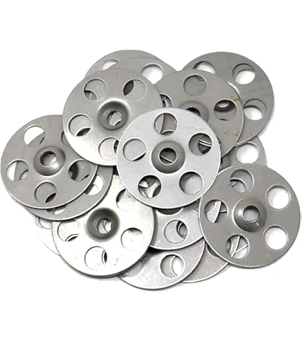 100-Pack Steel Plaster Washers - Fix Loose Drywall Screws & Repair Cracked Walls