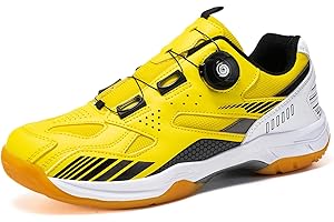sekiueo Badminton Shoes Lightweight Table Tennis Pickleball Shoes for Men Women All Court Sneakers Non-Marking Non-Slip