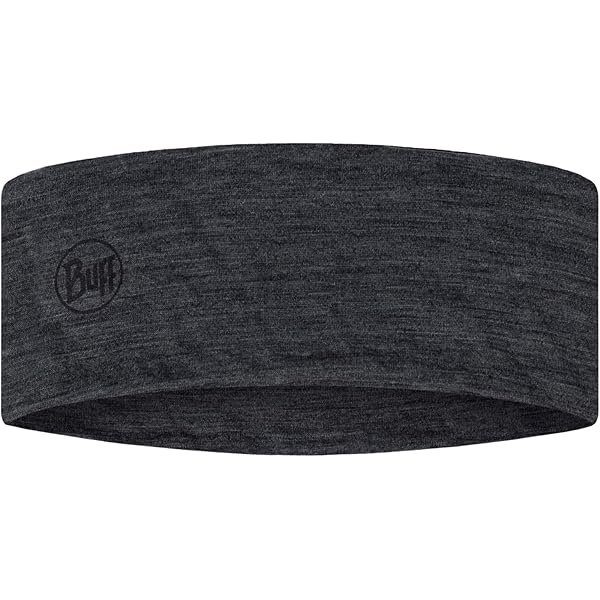 BUFF LW Merino Wool Headband Donker grijs Unisex