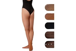 SILKY DANCE Professional Fishnet Dance Tights - Plain, Back Seam, or Back Seam Diamante for Latin Ballroom Tap Jazz Dance Tights in Toast Toffee and Black