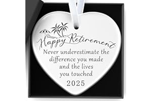 YCLEKIQA Retirement Gifts for Woman,Never Underestimate The Difference You Made and The Lives You Touched Ornament Happy Retirement Appreciation Gift for Retired Women,Coworker,Boss,Nurse,Teacher,Friend,Mom