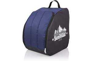 BenWild Snowboard or Ski Boots Backpack Luggage Carry Case Bag for Rollers Ice Skate, Excellent For Travel With Waterproof Exterior