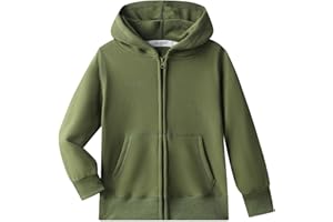 Dybker Boys Girls Hoodies Hooded hoodie Classic Solid Sport Pullover Top Lightweight Series Soft Plush Cotton for 5-12 Years