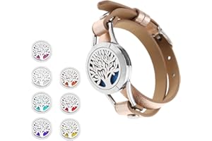 BIYM Champagne Bracelet d'arôme en Acier Inoxydable de 25 mm Double Ceinture Pièces Détachées