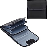 PATIKIL Lens Filter Case, 3-Pocket Camera Filter Case Portable Lens Filter Pouch Photography with Belt Loop Fit Camera Bag St