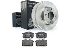 10038213 Rear Brake Discs + Brake Pads Diameter 232 Full Brake Pads HA Kit NB Parts Germany