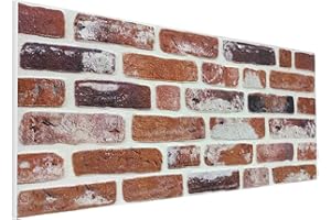 DELLEDECOR ADVANTAGE DESIGNS 3D Brick Effect Wall Panels Decorative Wall Ceiling Tiles CLADDING POLYSTYRENE Panel Tile 50x100cm (DL150)