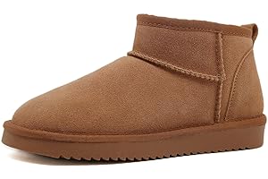 Meik Mangni Stivali Donna Invernali Classic Antiscivolo Stivaletti da Neve Caldo Comode Impermeabili Stivali Inverno Outdoor Breve Boots Scarpe,36-43 EU