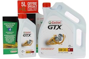 Castrol 469124 GTX 5W-30 C4, Huile Moteur, 5 + 1L