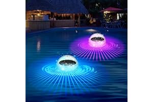 morxinle Solar Poolbeleuchtung,Schwimmende LED Pool Licht mit Farbwechsel Wasserdicht Teichbeleuchtung für Pool Deko,Unterwasser Licht für Schwimmbädern,Wasserparks verwendet und Pool (2)