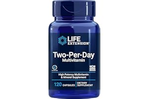 ‎LIFE EXTENSION Life Extension Multivitamin Two per day, 120 Kapseln, Laborgeprüft, Glutenfrei, Sojafrei, Ohne Gentechnik