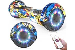 ‎GEEKME GeekMe Hoverboards 6.5”Zweimotoren 2-Rad-Hoverboards Hoverboards mit LED-Leuchten Bluetooth