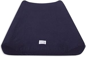 Burt's Bees Baby - Solid Changing Pad Cover, 100% Organic Changing Pad for Standard 16 x 32 Inch Changing Pad (Blueberry)