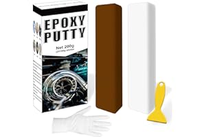 KINTSUKUROI Epoxy Putty, 200g Epoxy Wood Filler, 2 Part Epoxy Metal Putty, Plastic, Glass, Ceramic Sink Crack Repair for Fast Repair And Bonding, Heat Resistant & Waterproof (Brown)