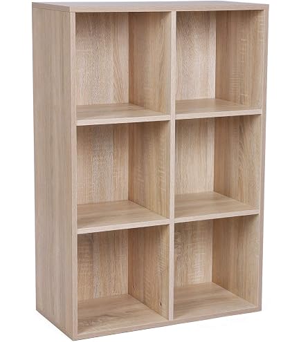 Dolls House Bare Wood 6 Shelf Unit Bookcase Miniature Unfinished...